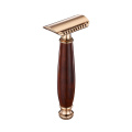 Cuchilla de afeitar de madera Baili Twin Blade Razor